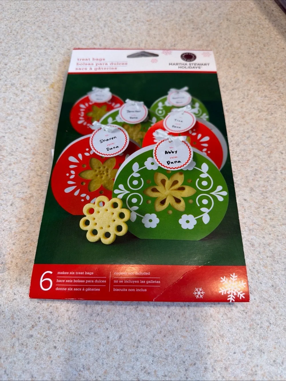 Martha Stewart Holidays Christmas Treat Bags - Red & Green Scandinavian